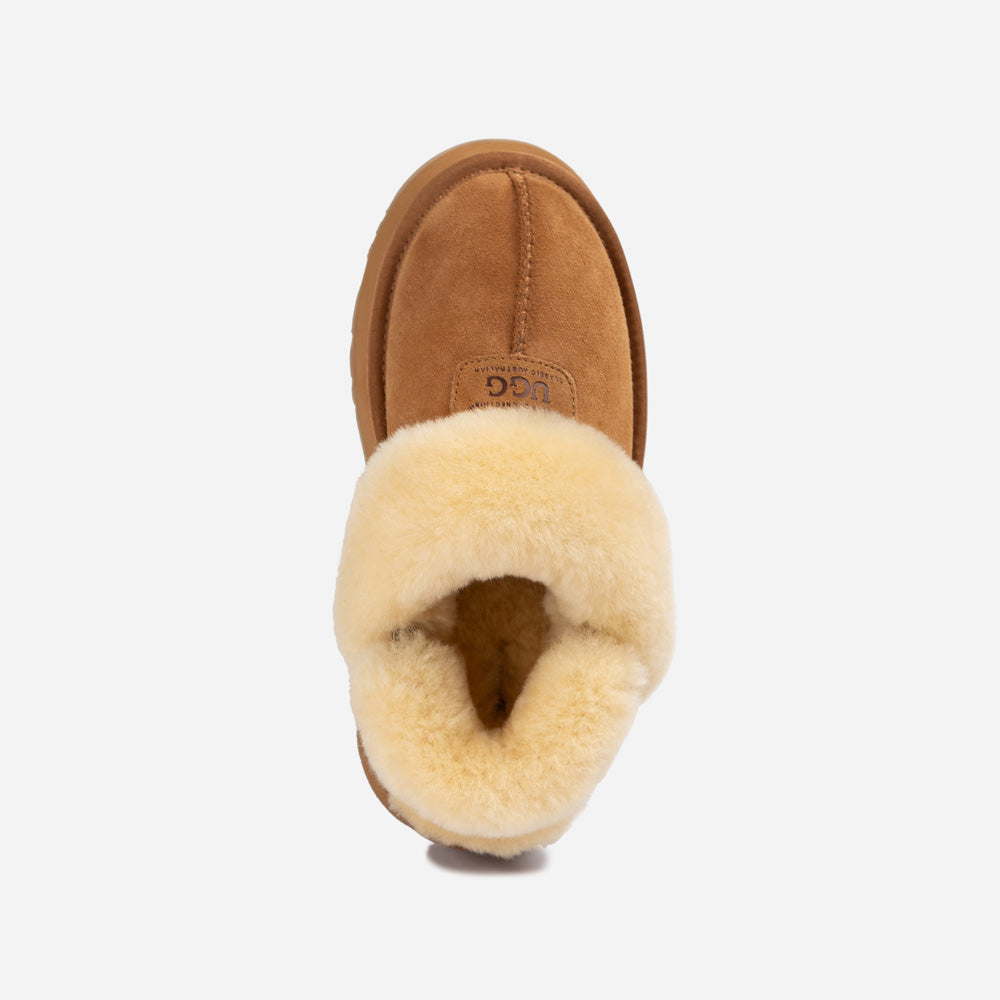 Ugg Coquette Platform Slipper (Elastic Logo & Wool Strap) (Detachable Feature)-LADIES UGG-PEROZ Accessories