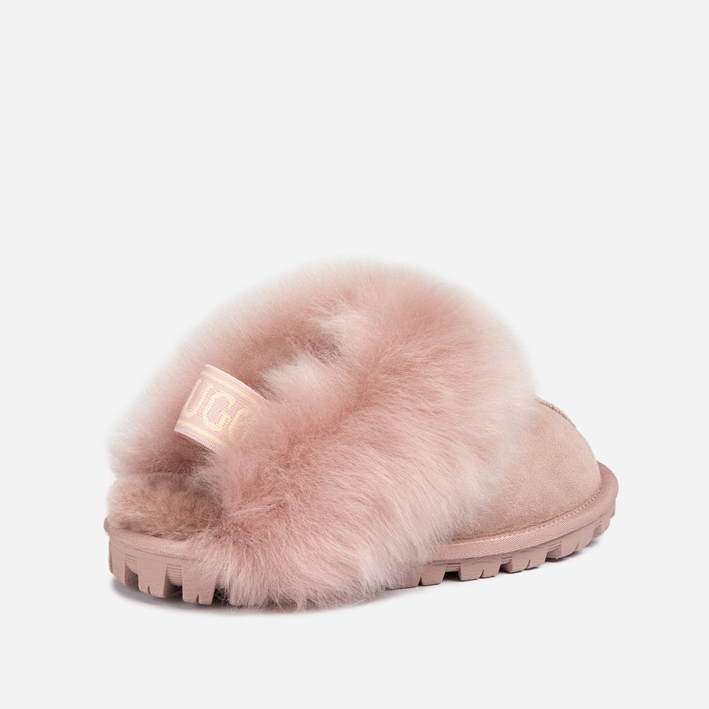 Ugg Coquette Premium Esperanza Sheepskin Slipper (Elastic Backstrap) (Detachable Feature)-LADIES UGG-PEROZ Accessories