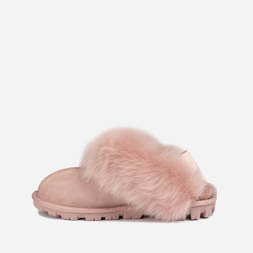 Ugg Coquette Premium Esperanza Sheepskin Slipper (Elastic Backstrap) (Detachable Feature)-LADIES UGG-PEROZ Accessories