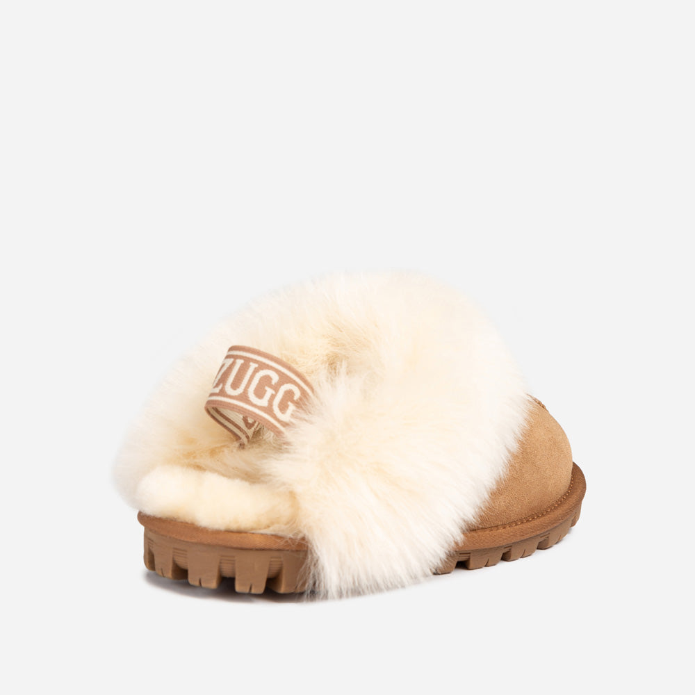 Ugg Coquette Premium Esperanza Sheepskin Slipper (Elastic Backstrap) (Detachable Feature)-LADIES UGG-PEROZ Accessories