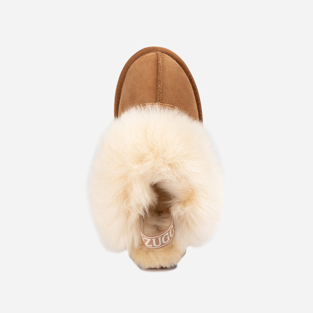 Ugg Coquette Premium Esperanza Sheepskin Slipper (Elastic Backstrap) (Detachable Feature)-LADIES UGG-PEROZ Accessories