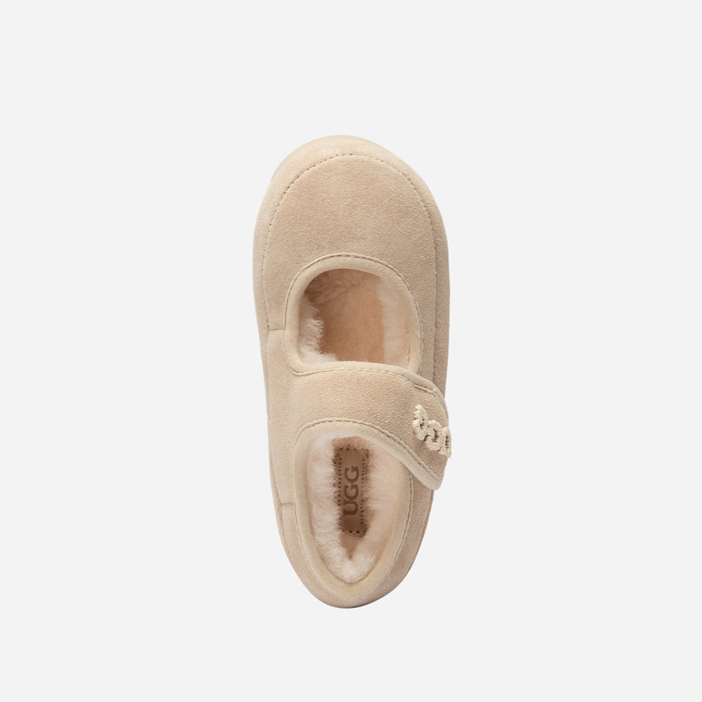 Ugg Logo Kids Mary Jane-Kids Slippers-PEROZ Accessories