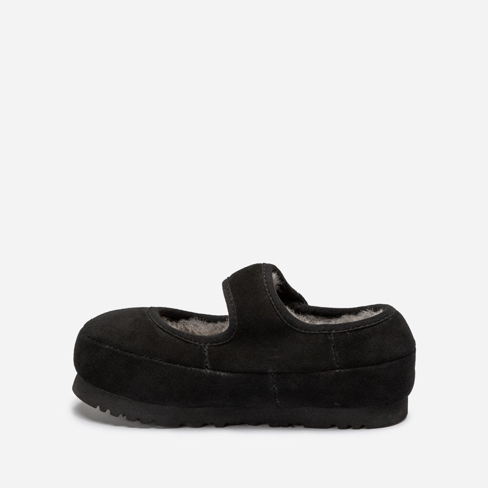 Ugg Logo Kids Mary Jane-Kids Slippers-PEROZ Accessories