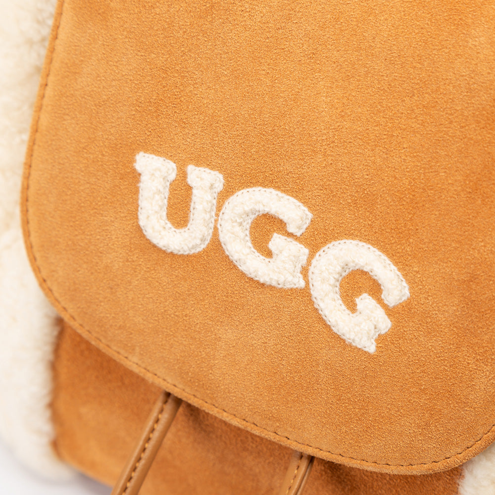 Ugg Pompom Fluffy Backpack-PEROZ Accessories