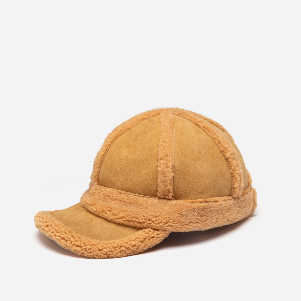 Ugg Sheepskin Baseball Cap-Double Face Sheepskin Hats-PEROZ Accessories