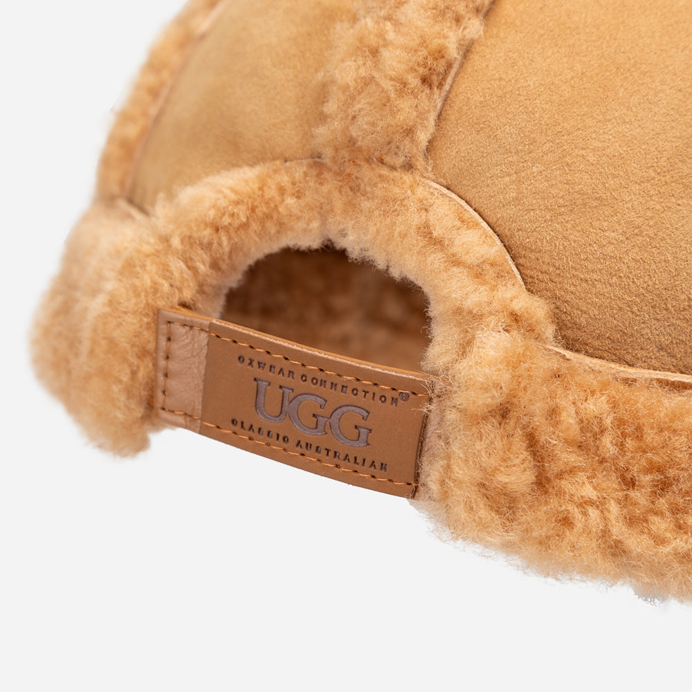 Ugg Sheepskin Baseball Cap-Double Face Sheepskin Hats-PEROZ Accessories