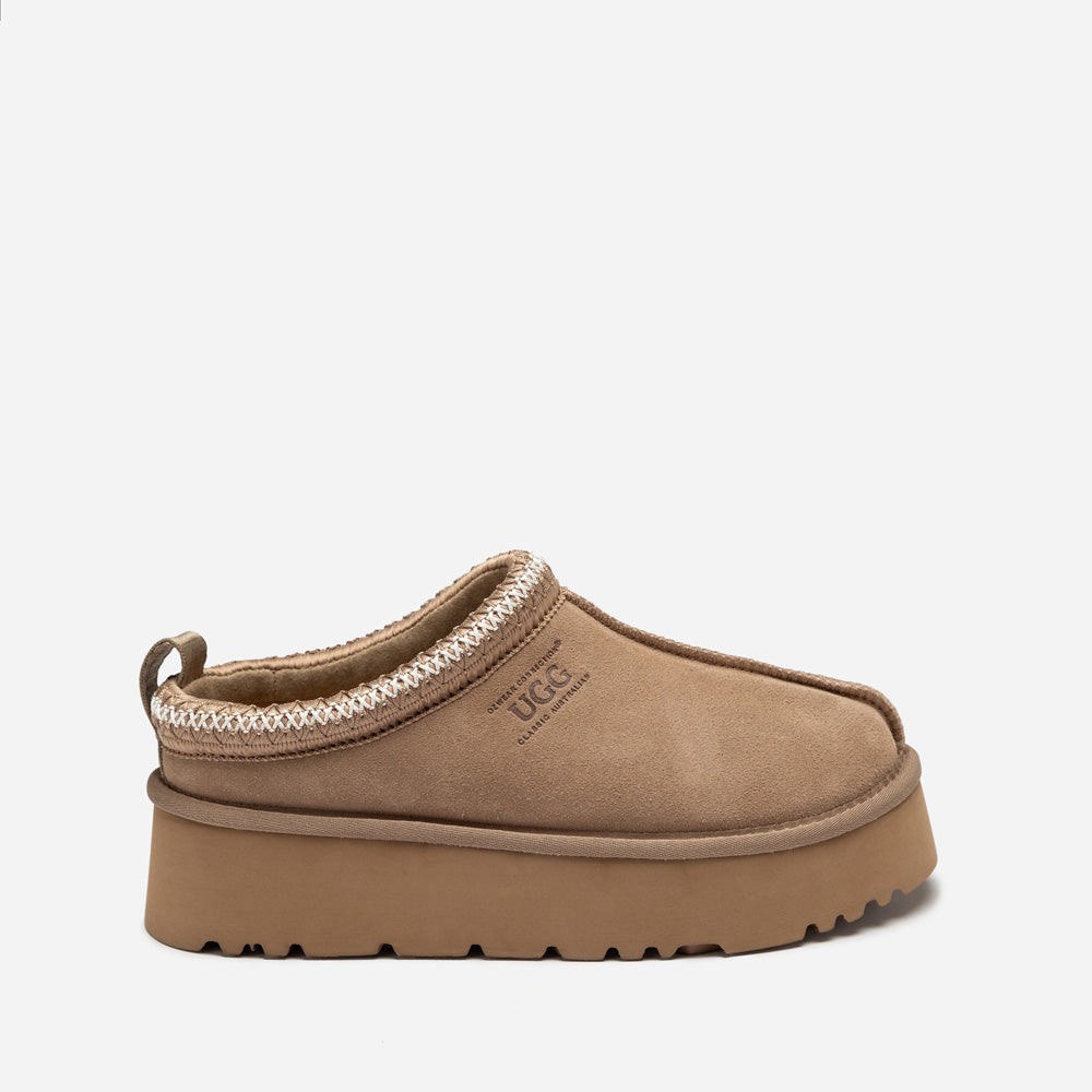 Ugg Sydney Spring Platform Slipper (Water Resistant) (Detachable Wool Insole)-Women Slippers-PEROZ Accessories