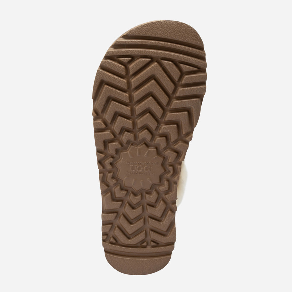 Ugg Violet Matelassé Shearling Platform Slipper (Detachable Feature)-Women Slippers-PEROZ Accessories