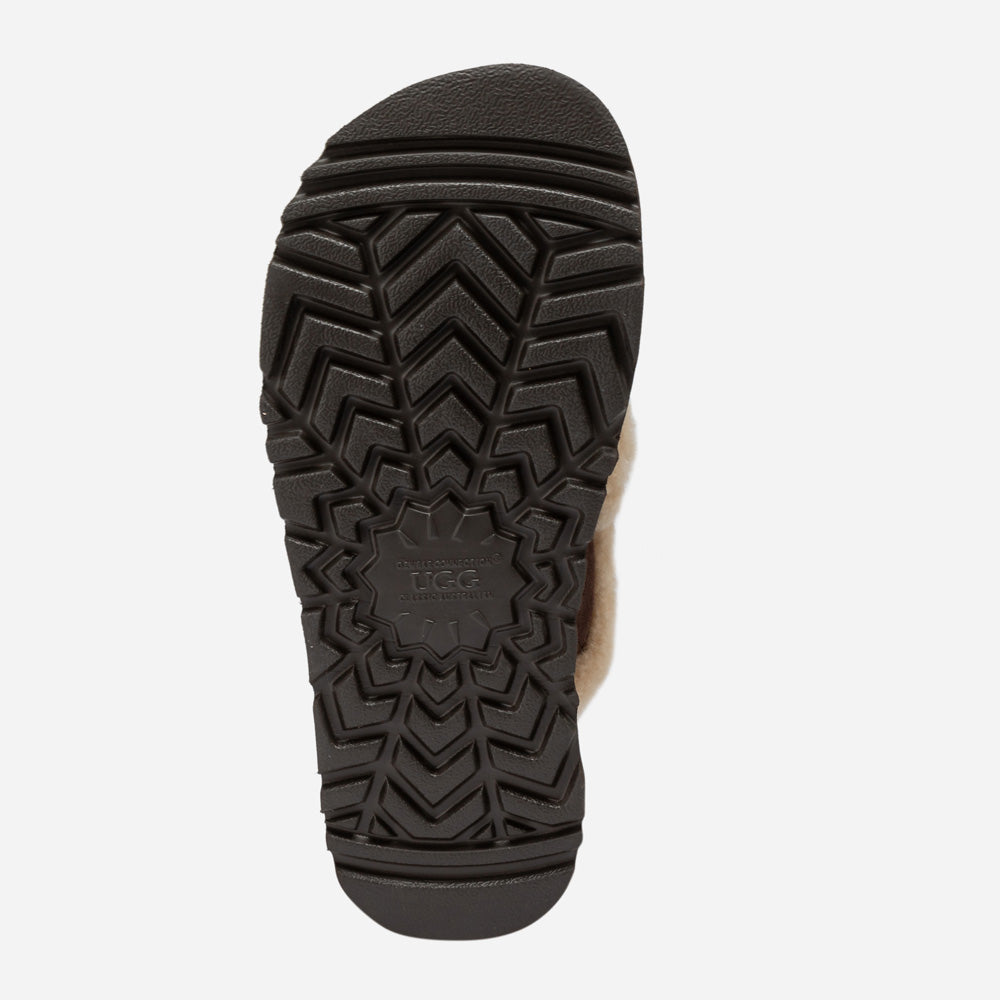 Ugg Violet Matelassé Shearling Platform Slipper (Detachable Feature)-Women Slippers-PEROZ Accessories