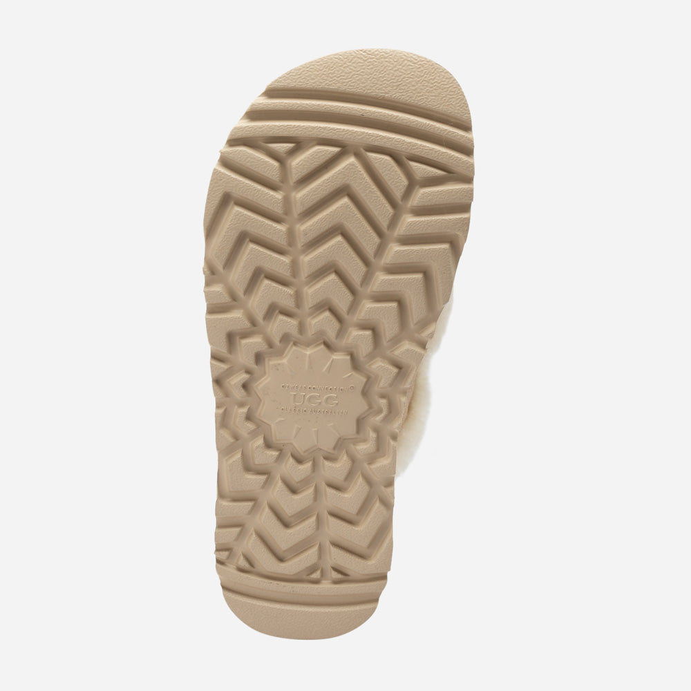 Ugg Violet Matelassé Shearling Platform Slipper (Detachable Feature)-Women Slippers-PEROZ Accessories