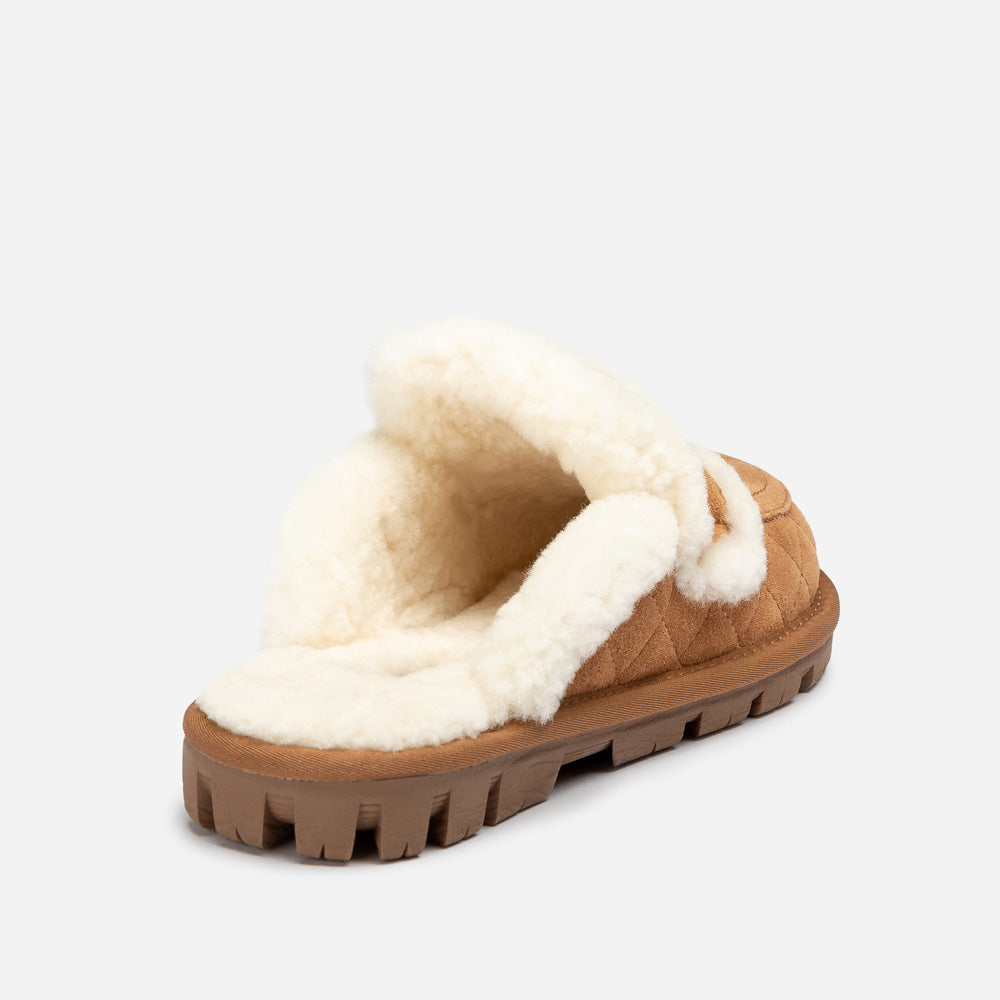 Ugg Violet Matelasse Shearling Slipper-Women Slippers-PEROZ Accessories