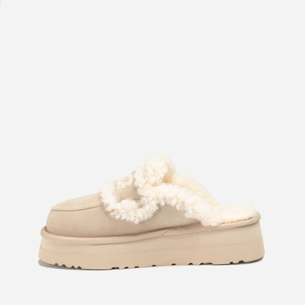 Ugg Violet Shearling Platform Slipper-PEROZ Accessories