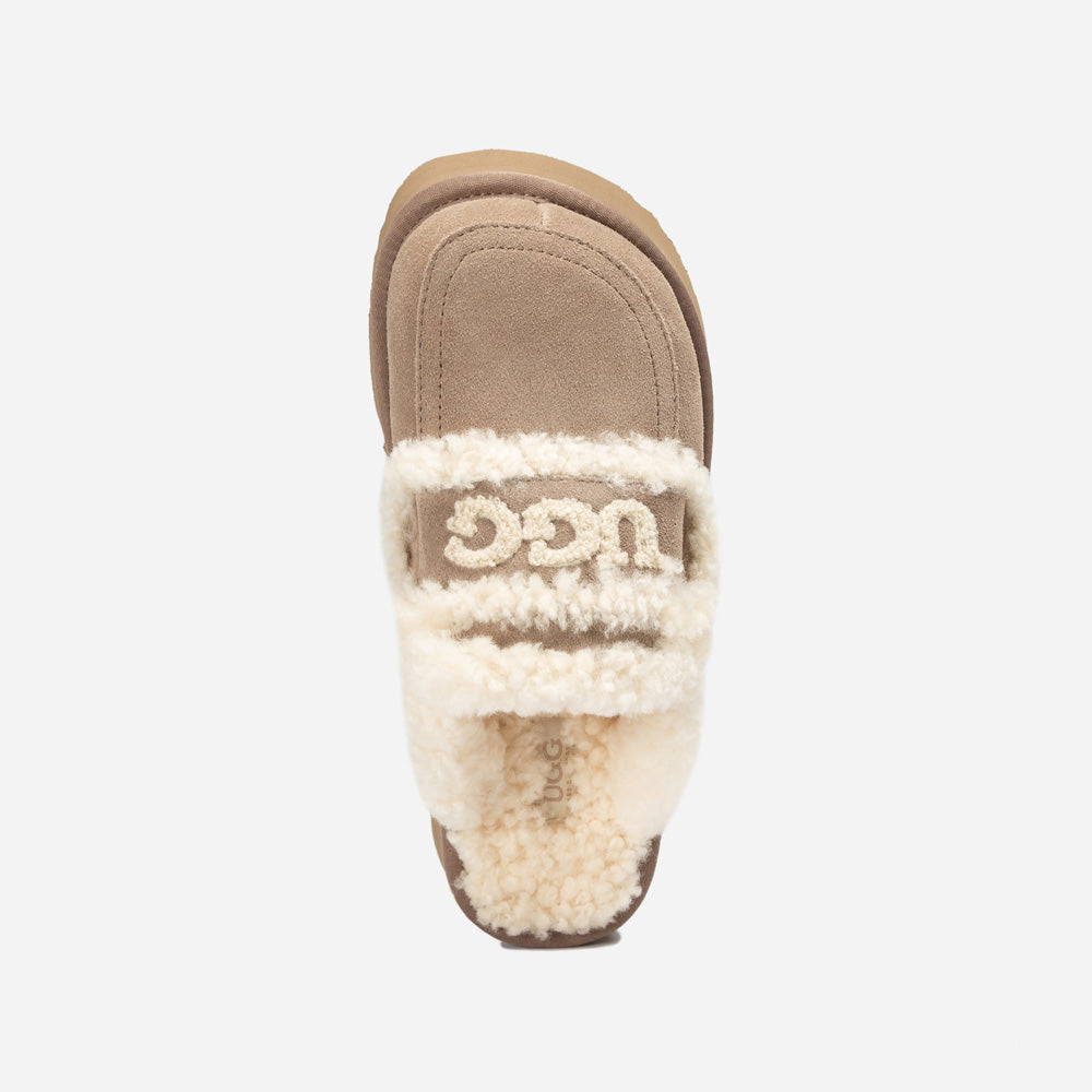 Ugg Violet Shearling Platform Slipper-PEROZ Accessories