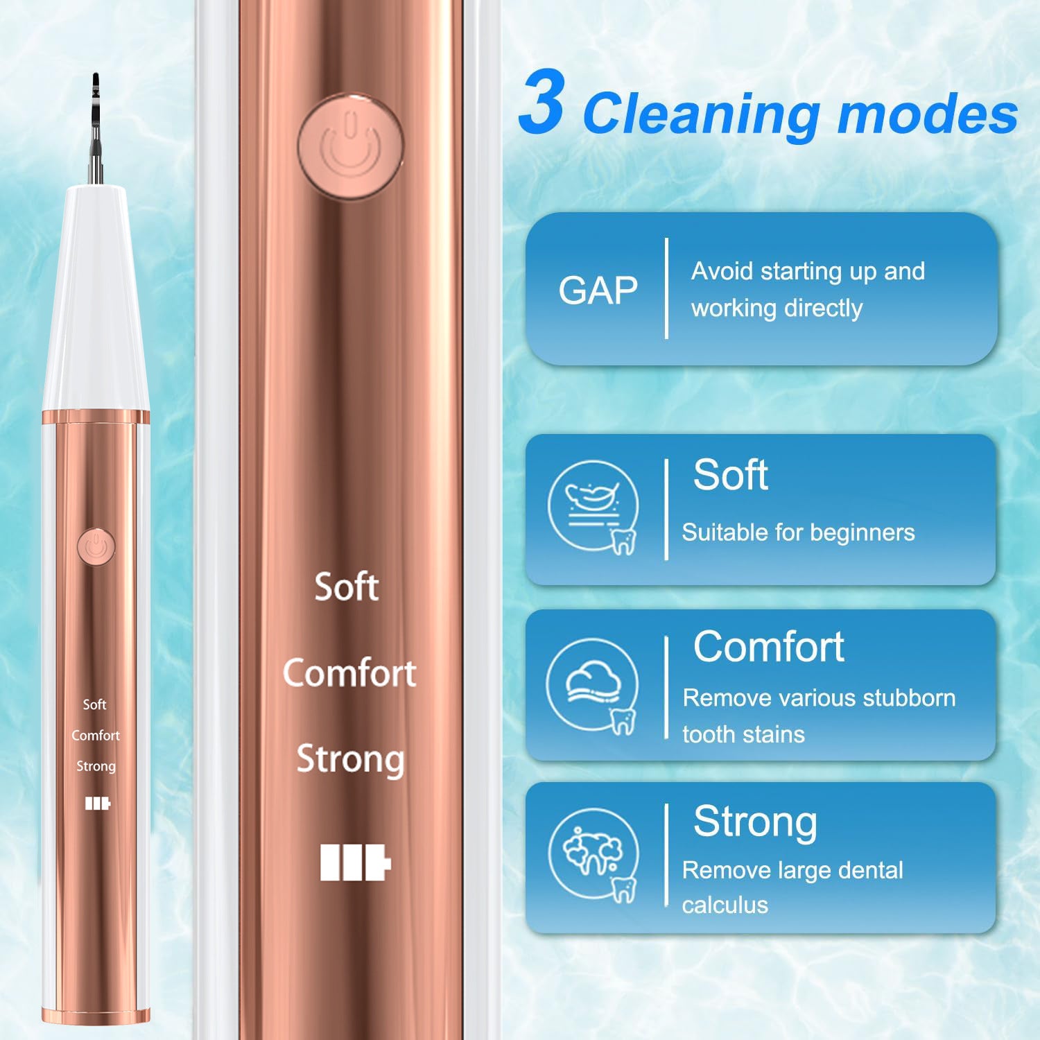 Ultrasonic Dental Scaler Kit - Home Use Teeth Cleaner & Tartar Remover-Oral Care-PEROZ Accessories