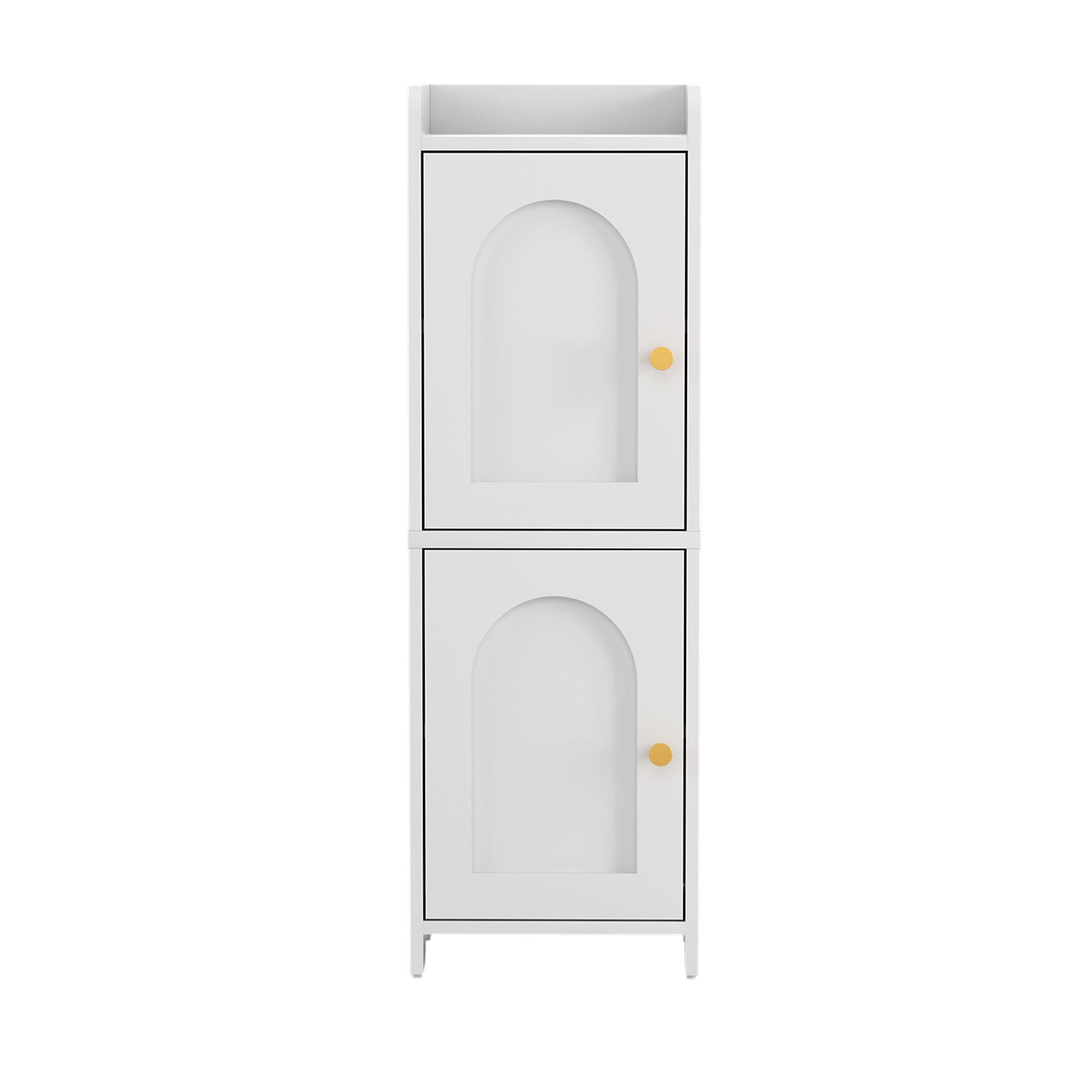 Artiss Bathroom Storage Cabinet 2-Tier Slim Toilet Organizer Adjustable White-Furniture > Bathroom > Bathroom Cabinets, Cupboards & Storage-PEROZ Accessories