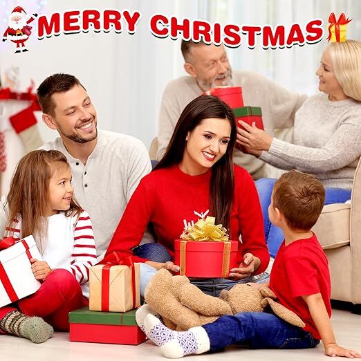 4 Pairs Christmas Socks, Crazy Holiday Hand Holding Socks Funny Christmas Stocking Stuffers-Occasions > Christmas > Christmas Clothing-PEROZ Accessories