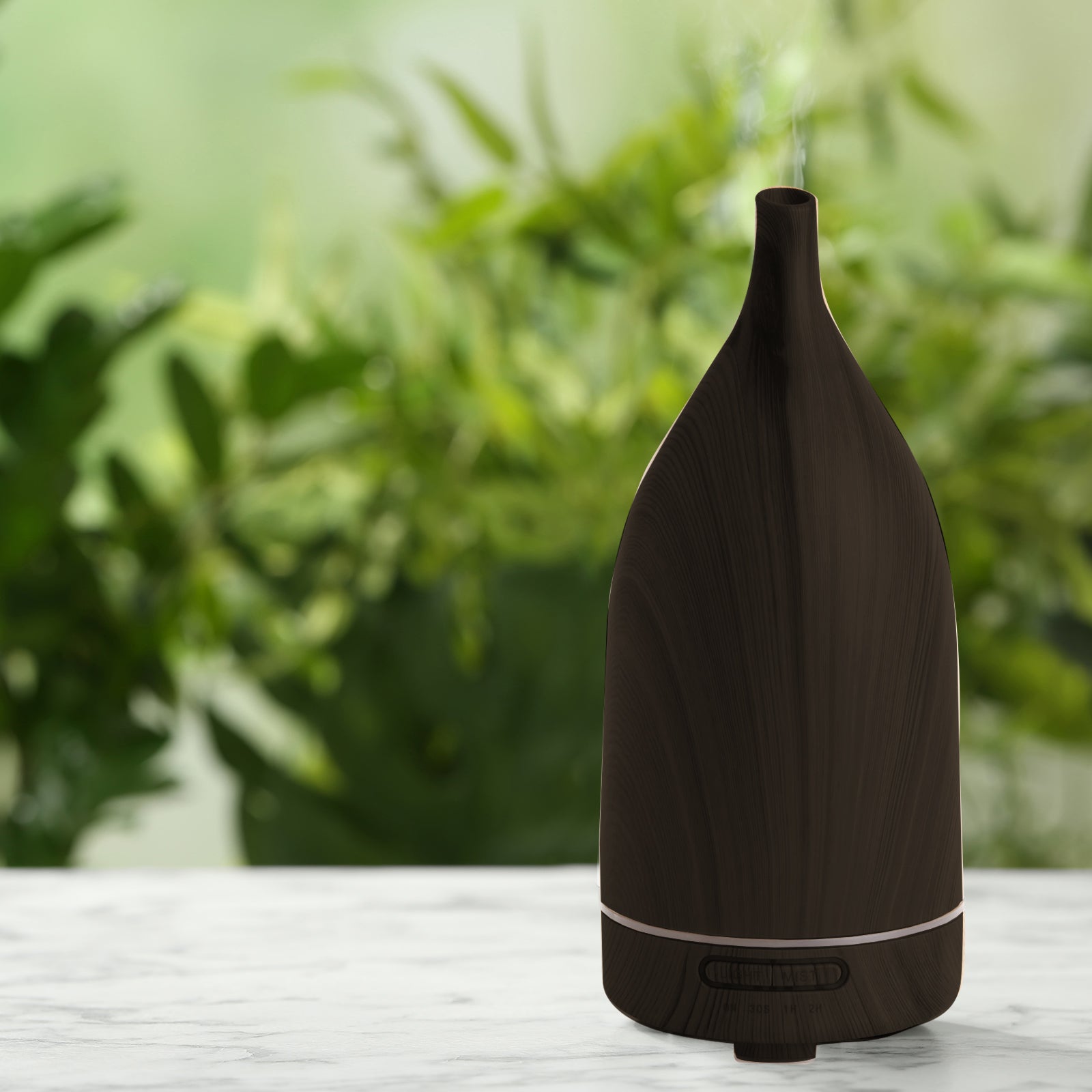 Milano Decor Aroma Diffuser 100ml Ultrasonic Humidifier Purifier And 3 Pack Oils - Dark Wood-Appliances > Aroma Diffusers & Humidifiers > Aroma Diffusers-PEROZ Accessories