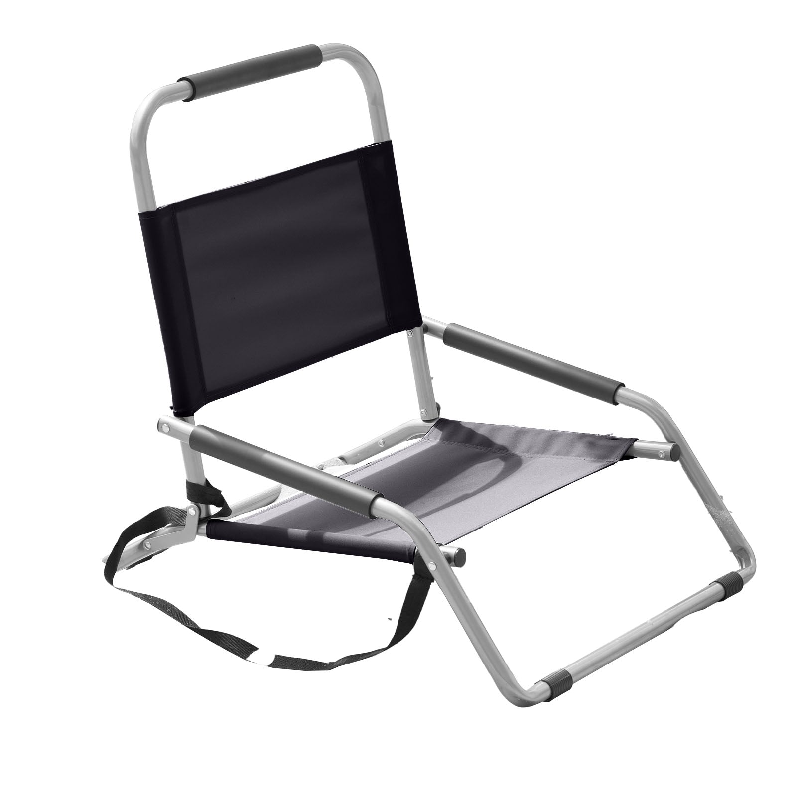 Havana Outdoors Beach Chair 2 Pack Folding Portable Summer Camping Outdoors - Black-Furniture > Outdoor > Outdoor Chairs-PEROZ Accessories