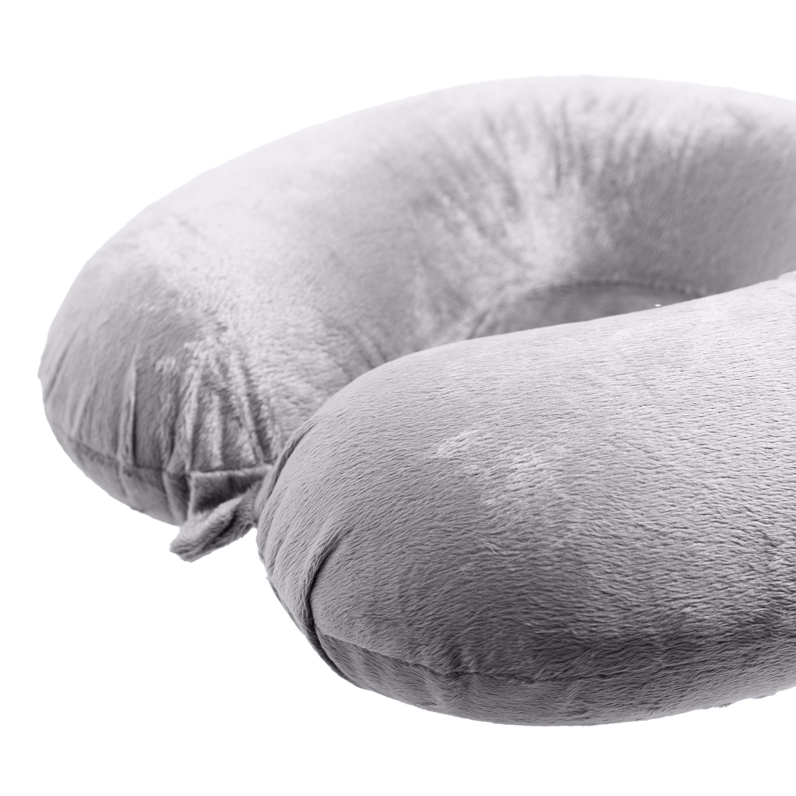 Milano Decor Memory Foam Travel Neck Pillow With Clip Cushion Support Soft Grey-Home & Garden > Bedding > Pillows-PEROZ Accessories