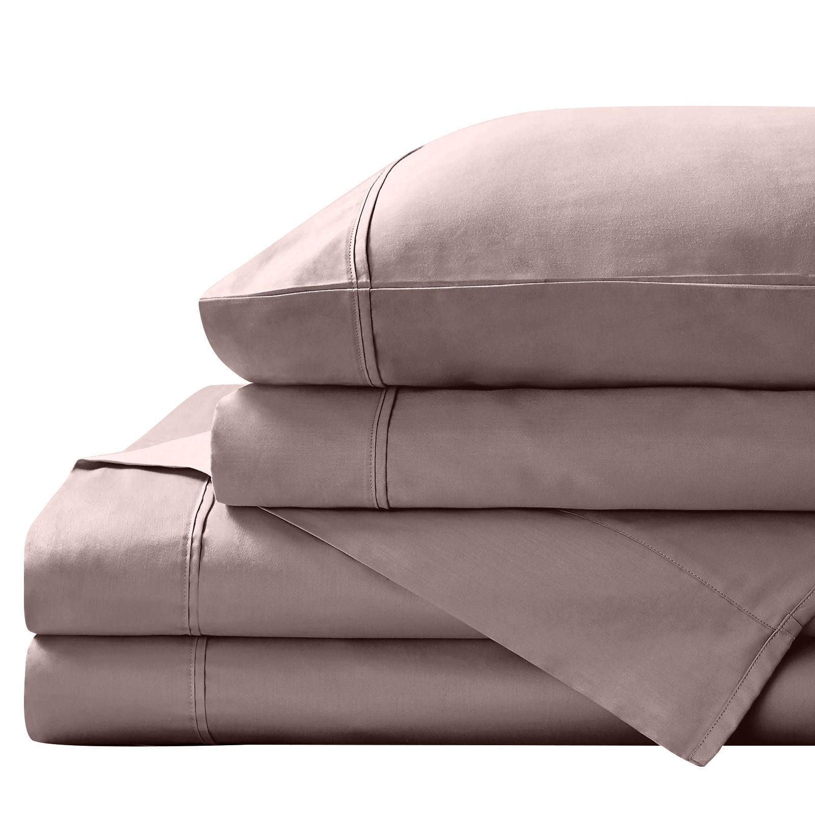 Royal Comfort 1500 Thread Count Cotton Rich Sheet Set 4 Piece Ultra Soft Bedding - Queen - Stone-Bed Sheets-PEROZ Accessories