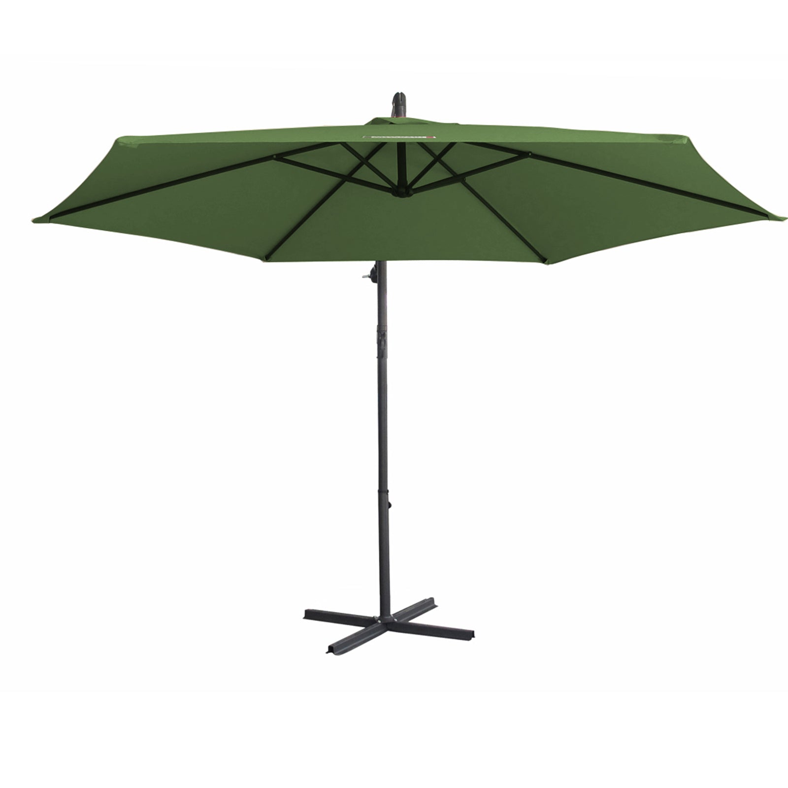 Milano 3M Outdoor Umbrella Cantilever With Protective Cover Patio Garden Shade - Green-Furniture > Outdoor > Outdoor Furniture Accessories-PEROZ Accessories