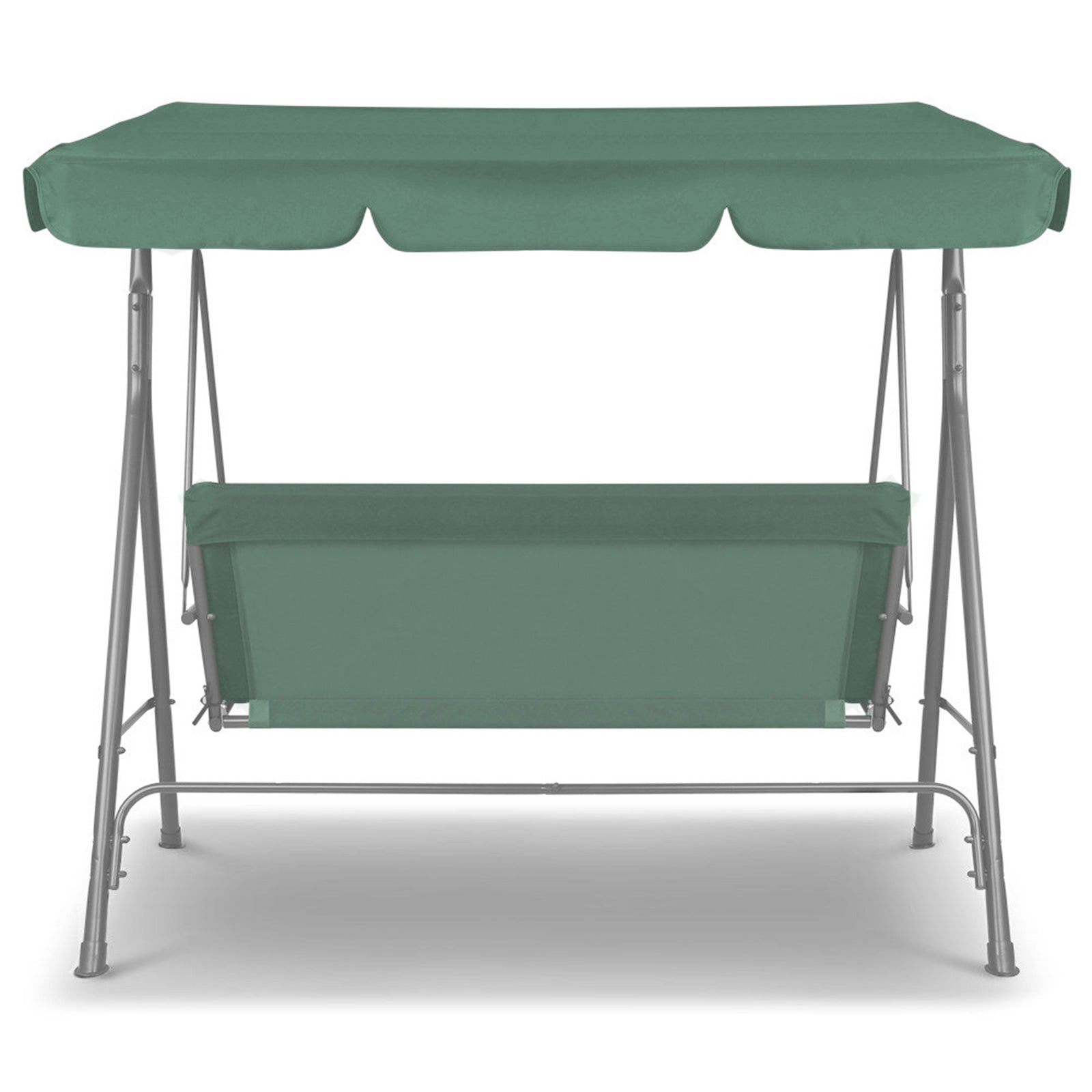 Milano Outdoor Swing Bench Seat Chair Canopy Furniture 3 Seater Garden Hammock - Dark Green-Furniture > Outdoor > Outdoor Chairs-PEROZ Accessories