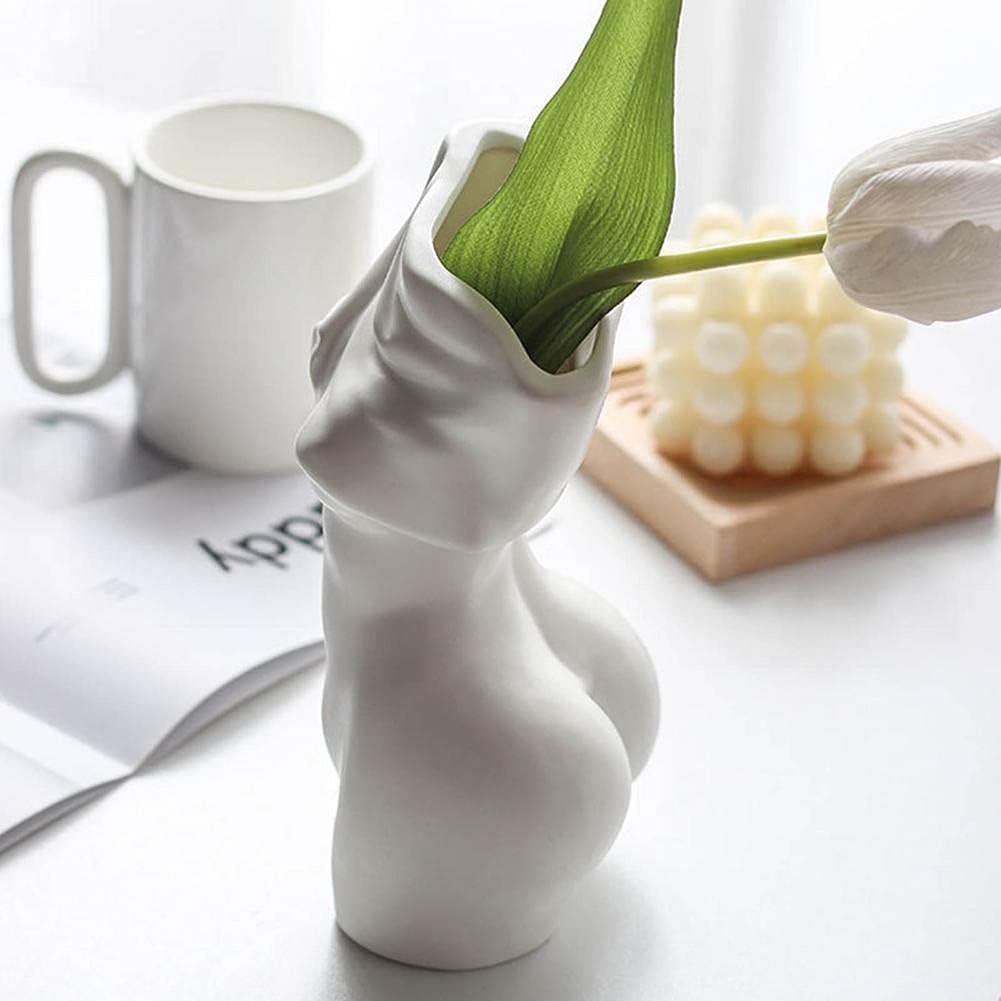 Feminine Body Vase Ceramic Home Decor-Home & Garden > Decor > Vases & Table Decor-PEROZ Accessories