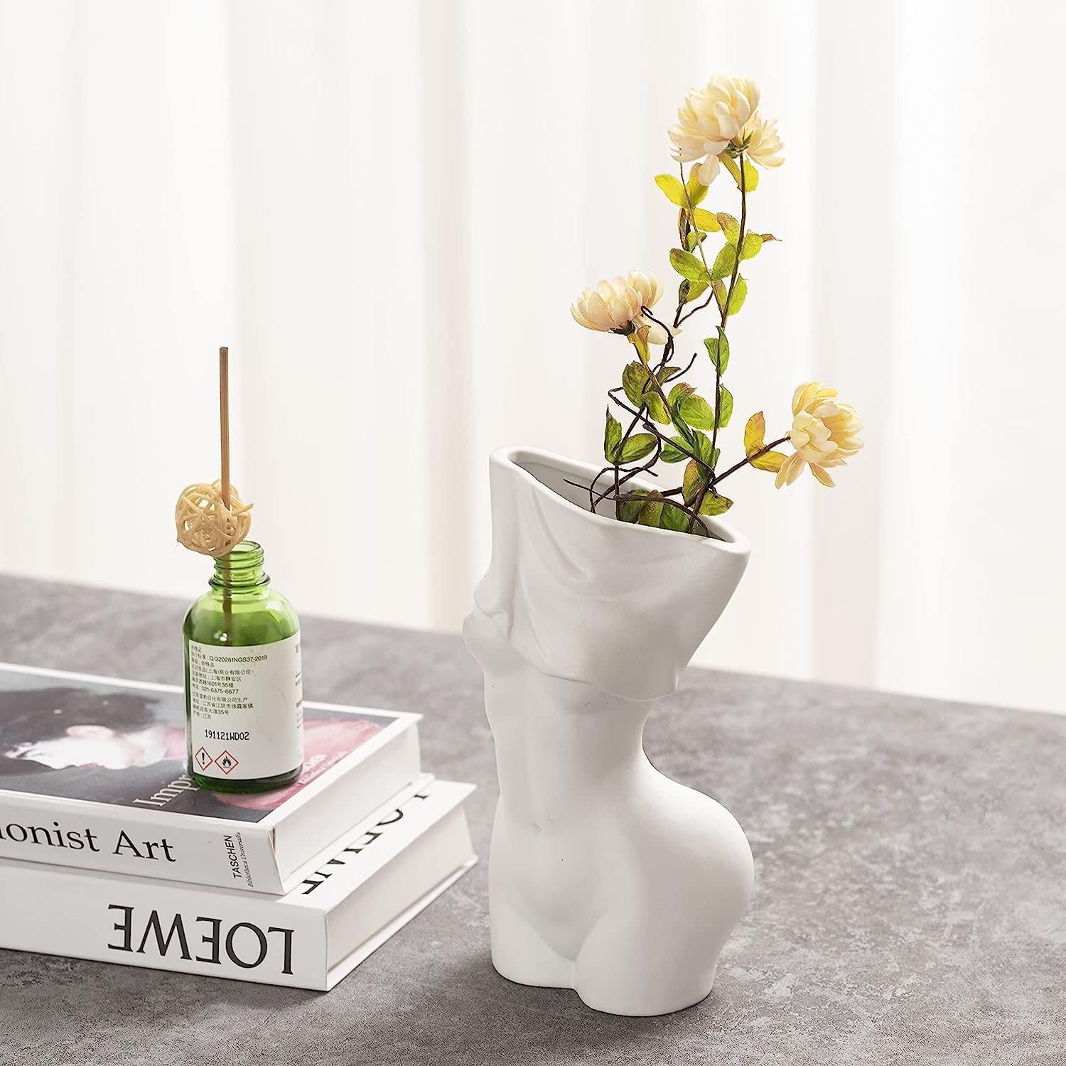 Feminine Body Vase Ceramic Home Decor-Home & Garden > Decor > Vases & Table Decor-PEROZ Accessories