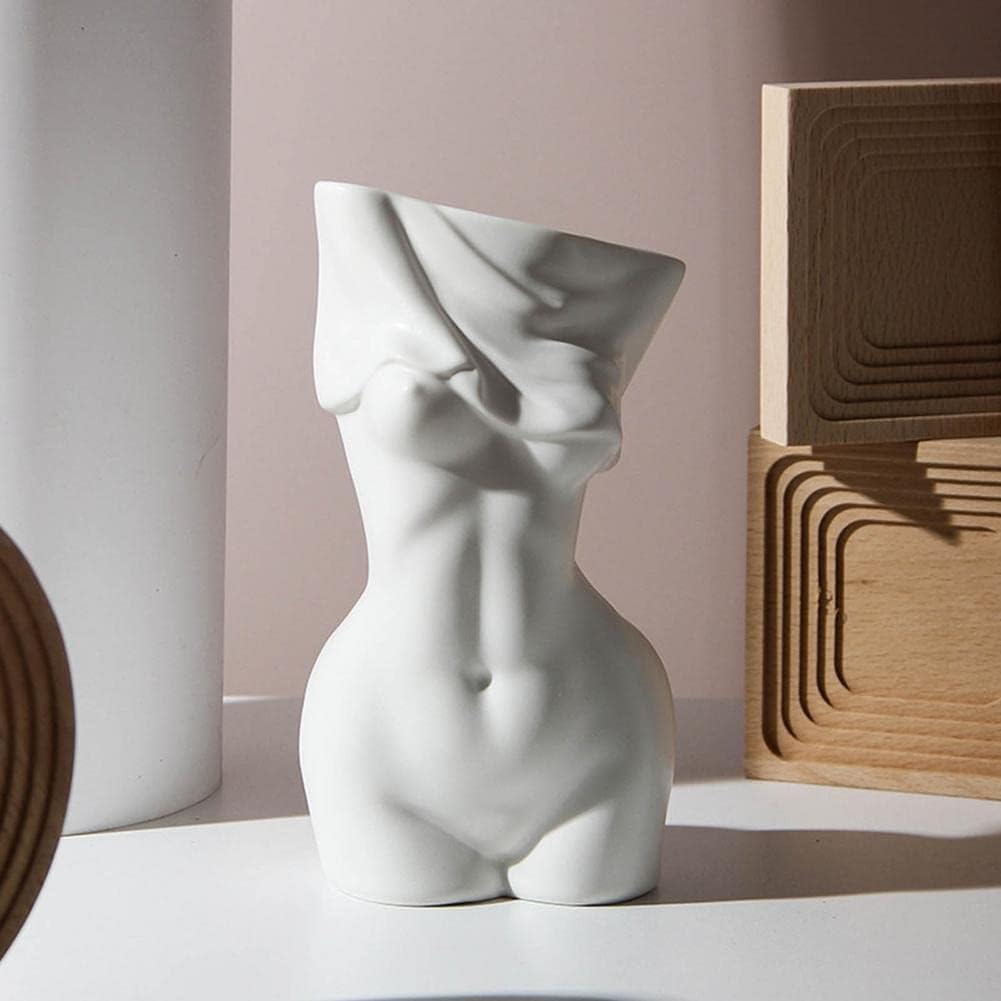 Feminine Body Vase Ceramic Home Decor-Home & Garden > Decor > Vases & Table Decor-PEROZ Accessories