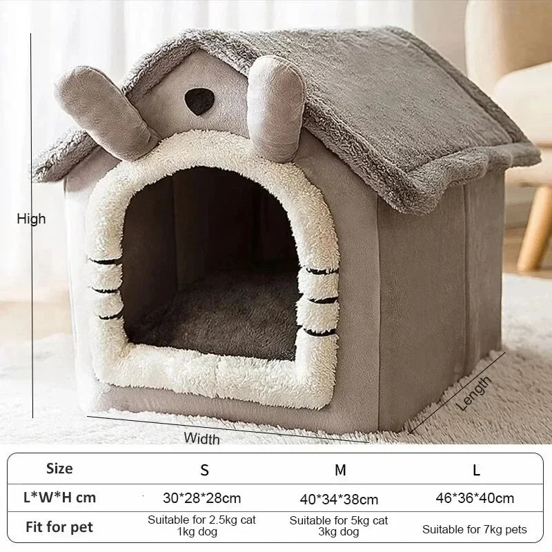 Warm Indoor Dog House Soft Pet Bed Under 40 Characters-Pet Care > Dog Supplies > Dog Beds-PEROZ Accessories
