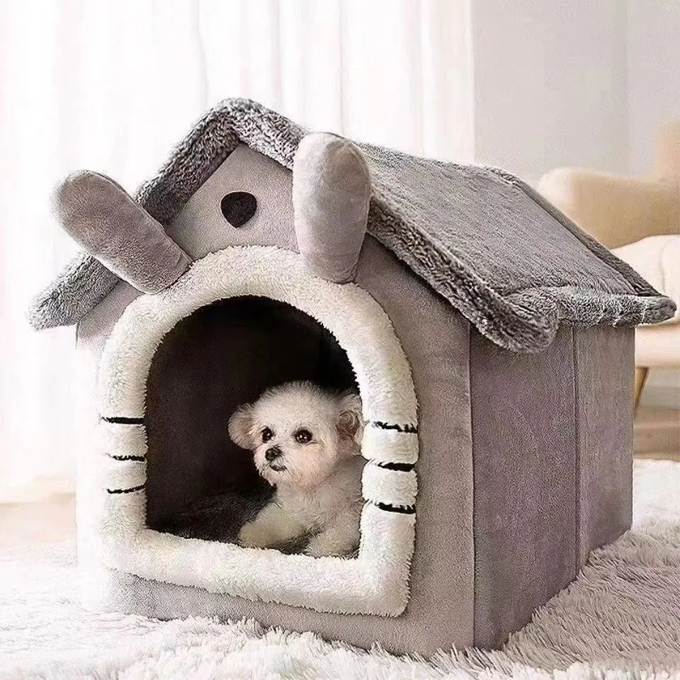 Warm Indoor Dog House Soft Pet Bed Under 40 Characters-Pet Care > Dog Supplies > Dog Beds-PEROZ Accessories