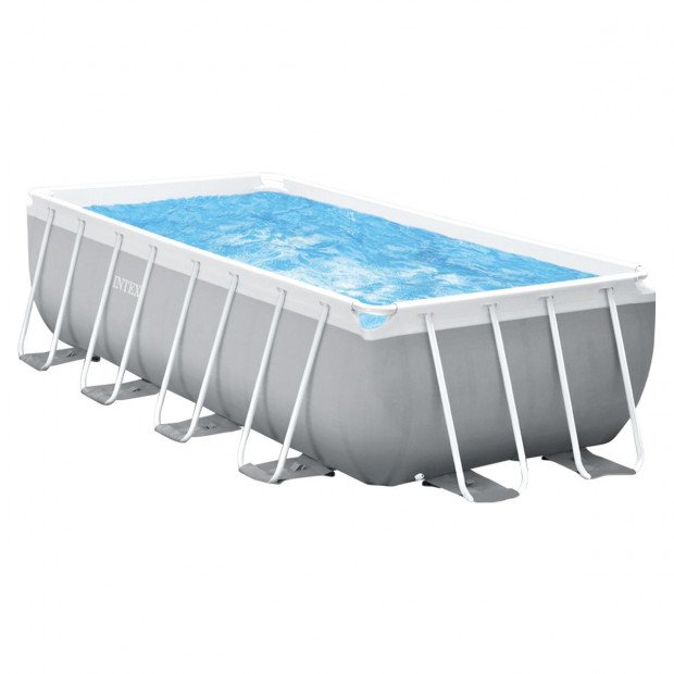 INTEX 4.88MX2.44MX1.07M PRISM FRAME RECTANGULAR POOL SET-Home & Garden > Pool & Accessories > Swimming Pools-PEROZ Accessories