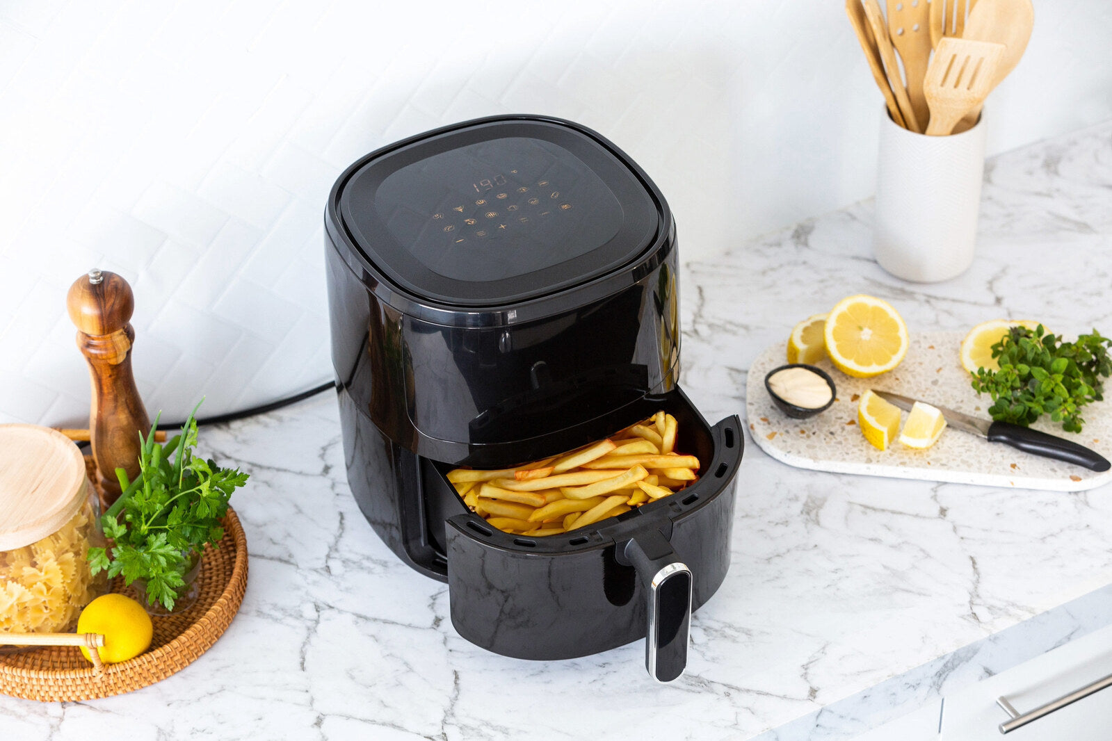6L Digital Air Fryer w/ 1600W & Glass Window-Appliances > Kitchen Appliances-PEROZ Accessories