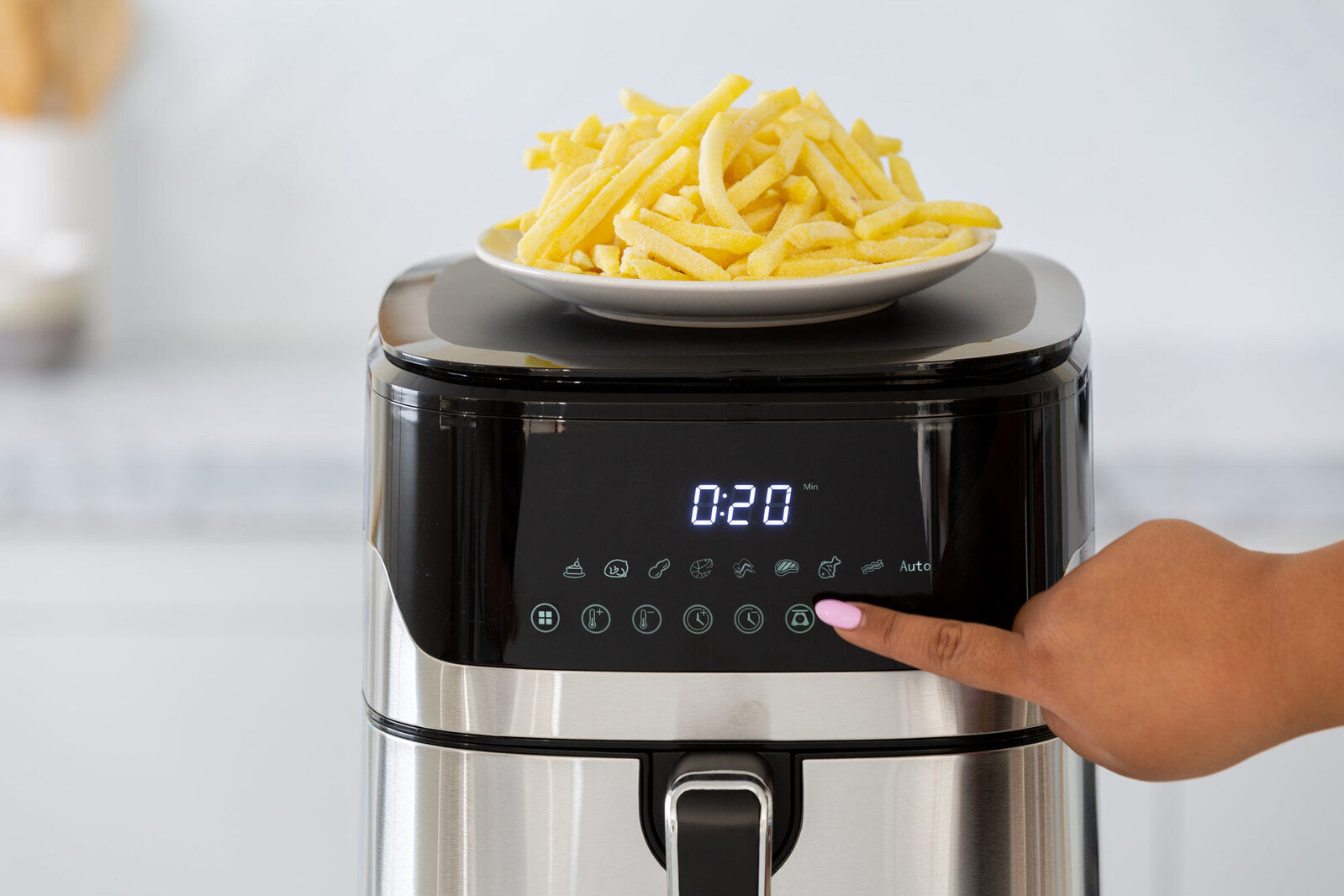 7L Air Fryer Wiz w/ Built-In Scale, 200C, 9 Cooking Programs-Appliances > Kitchen Appliances-PEROZ Accessories