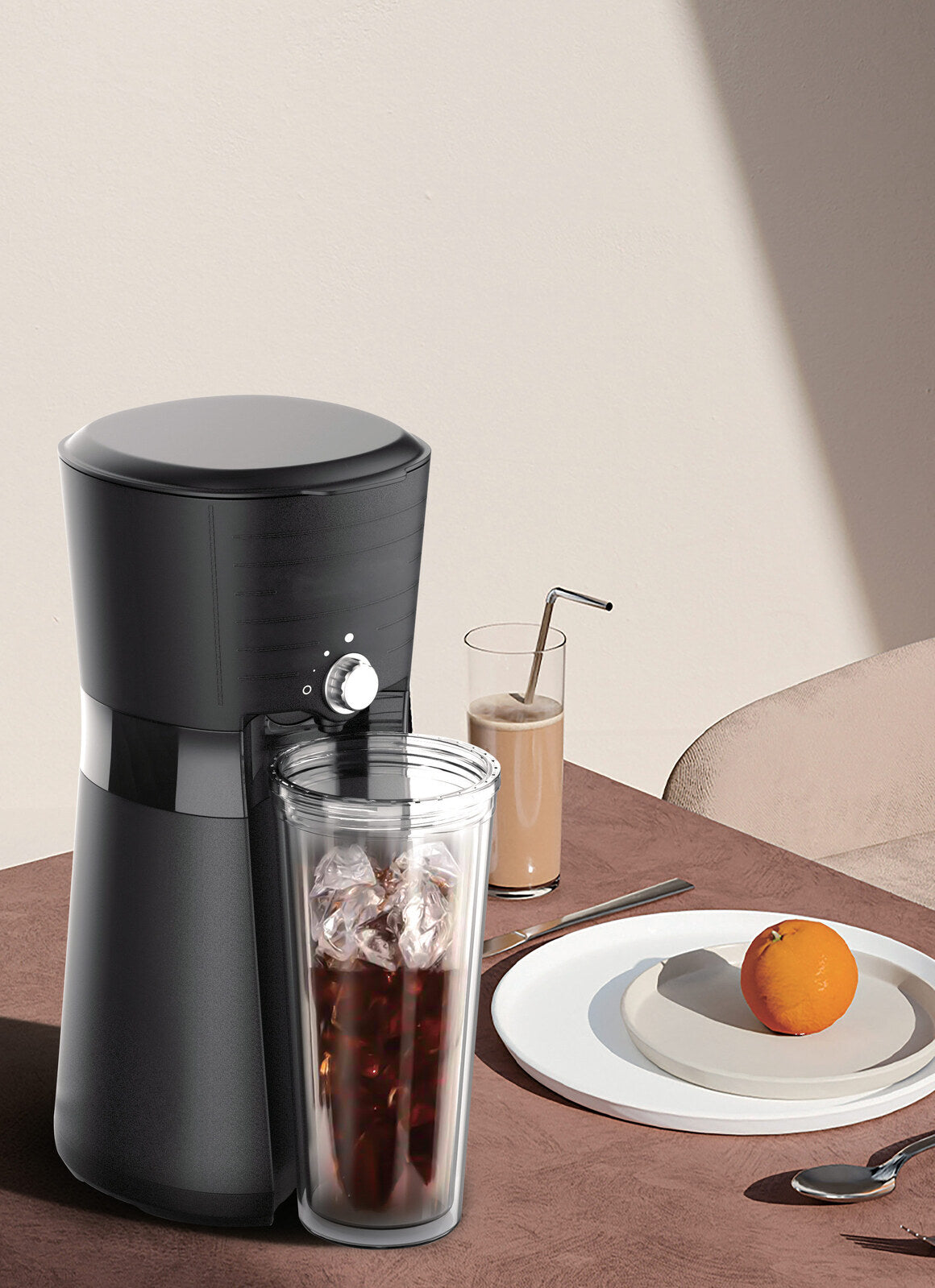 Digital Iced Coffee Maker w/ 10oz, Reusable Cup & Straw Included-Appliances > Kitchen Appliances-PEROZ Accessories