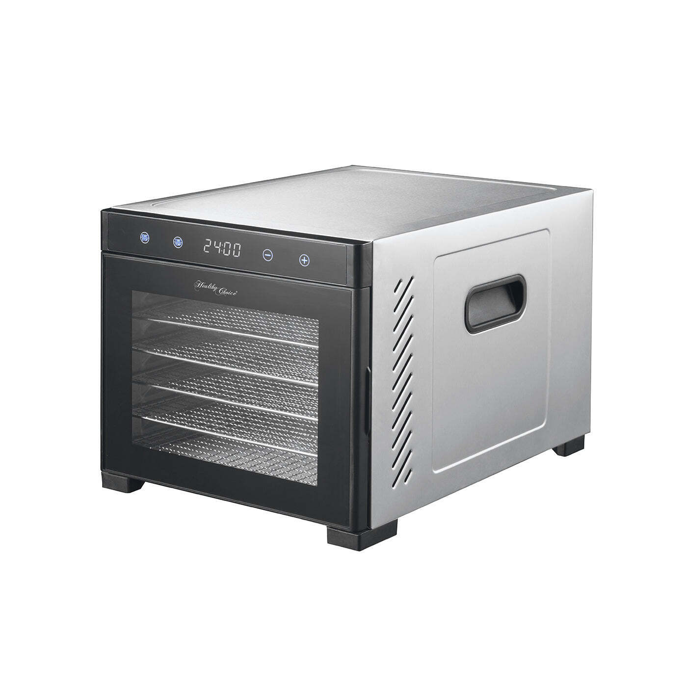 Stainless Steel Food Dehydrator with Large Capacity 6 Trays-Appliances > Kitchen Appliances-PEROZ Accessories