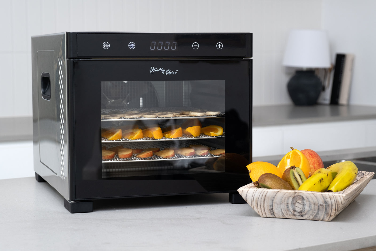 Stainless Steel Food Dehydrator with Large Capacity 6 Trays-Appliances > Kitchen Appliances-PEROZ Accessories