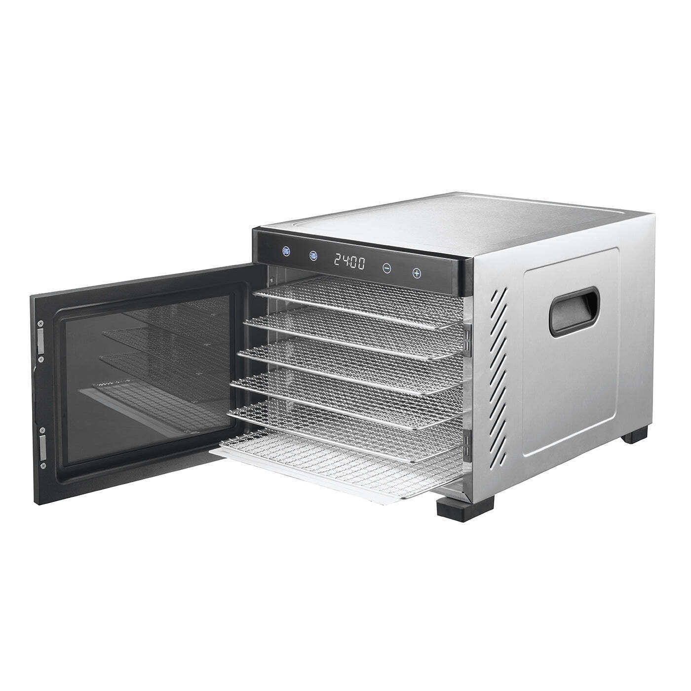 Stainless Steel Food Dehydrator with Large Capacity 6 Trays-Appliances > Kitchen Appliances-PEROZ Accessories