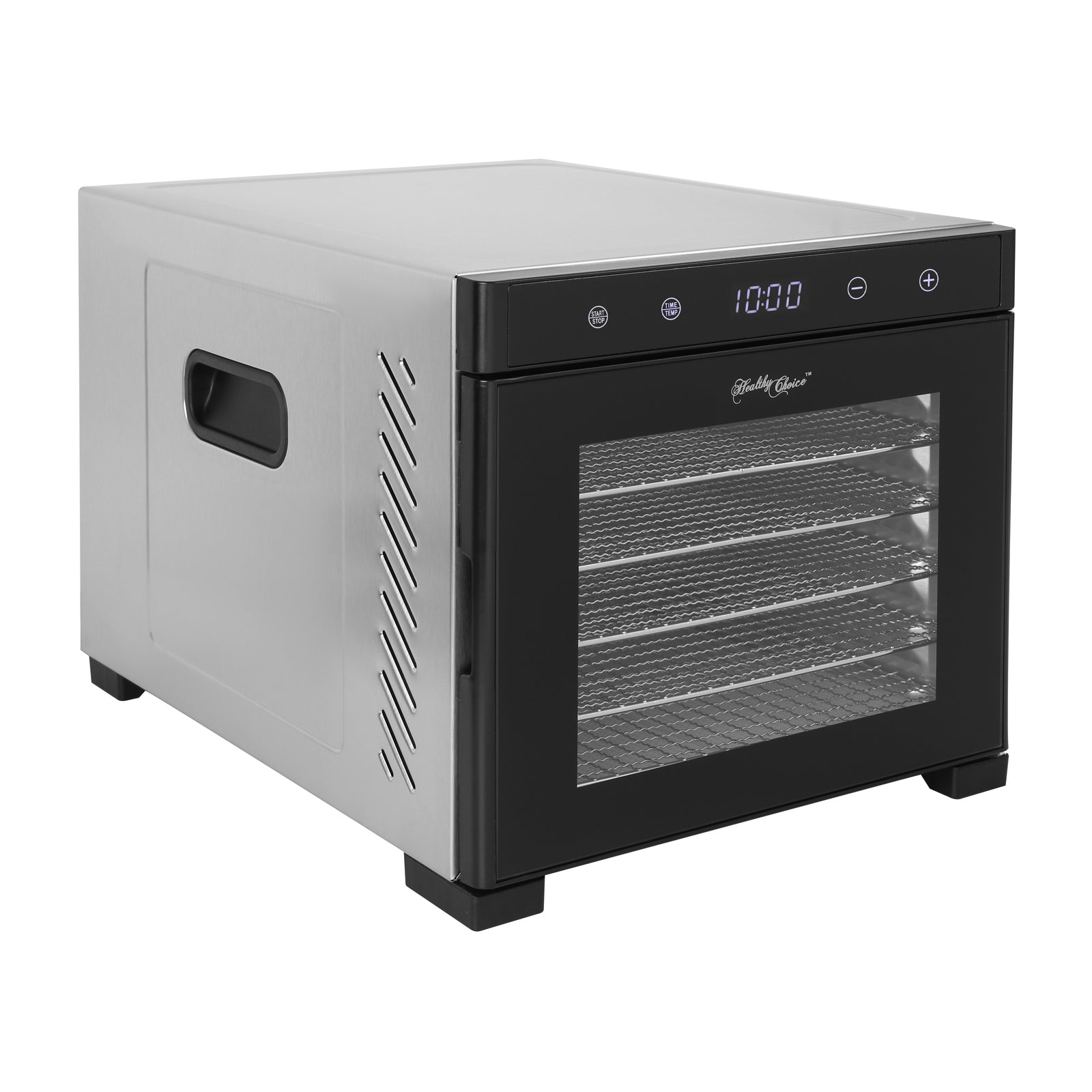 Stainless Steel Food Dehydrator with Large Capacity 6 Trays-Appliances > Kitchen Appliances-PEROZ Accessories