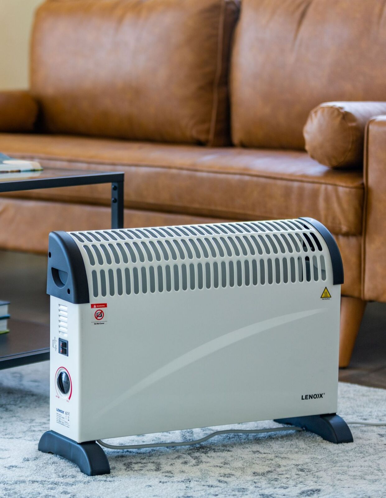Portable Convector Heater 2000W, 3 Heat Settings-Appliances > Heaters-PEROZ Accessories
