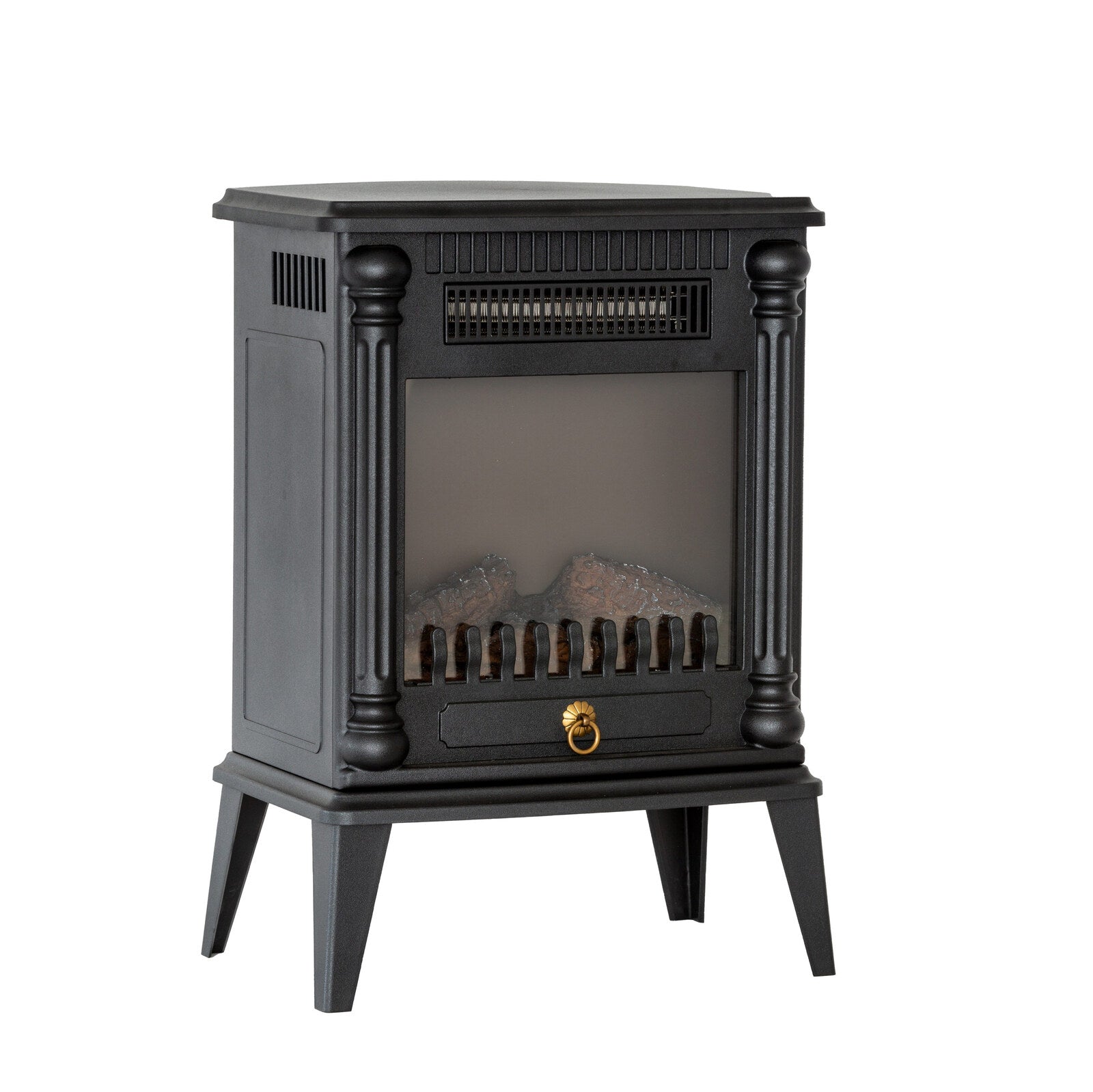 Electric Log Fireplace Heater with Overheat Protection-Appliances > Heaters-PEROZ Accessories