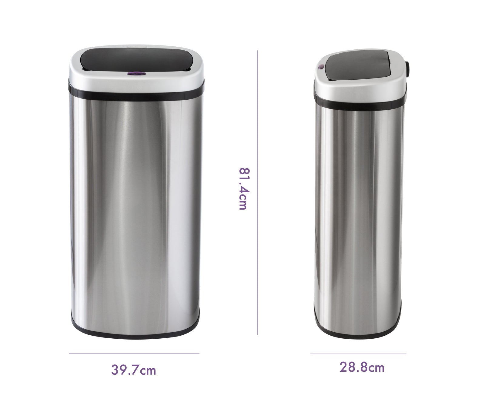 70L Stainless Steel Motion Sensor Rubbish Bin-Home & Garden > Kitchen Bins > Automatic Bins-PEROZ Accessories