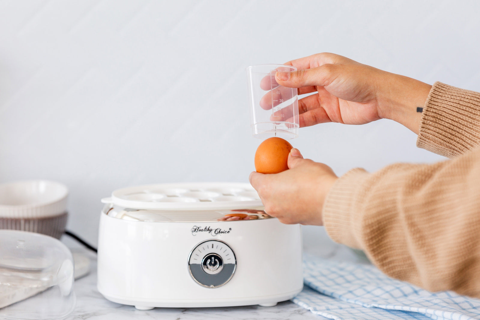 Electric Egg Steamer, Fits 7 Eggs & Cooked Perfectly-Appliances > Kitchen Appliances-PEROZ Accessories