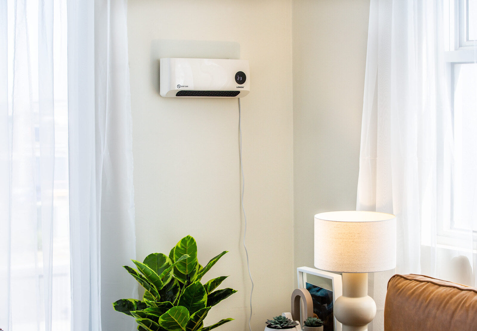 Wall-Mounted Heater & Fan with Remote Control-Appliances > Heaters-PEROZ Accessories