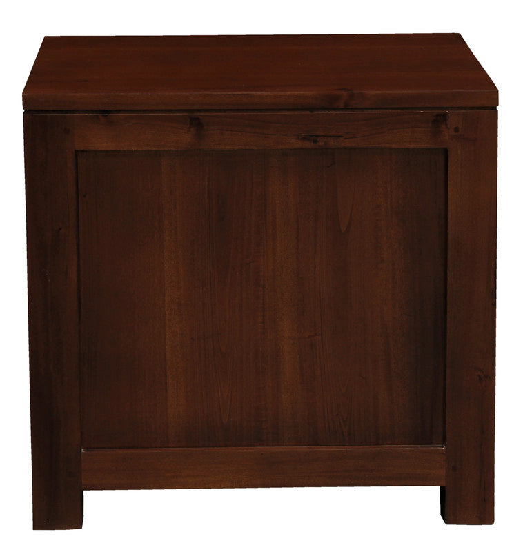 Amsterdam Solid Mahogany Timber 1 Drawer Bedside Table (Mahogany)-Furniture > Bedroom > Bedside Tables-PEROZ Accessories