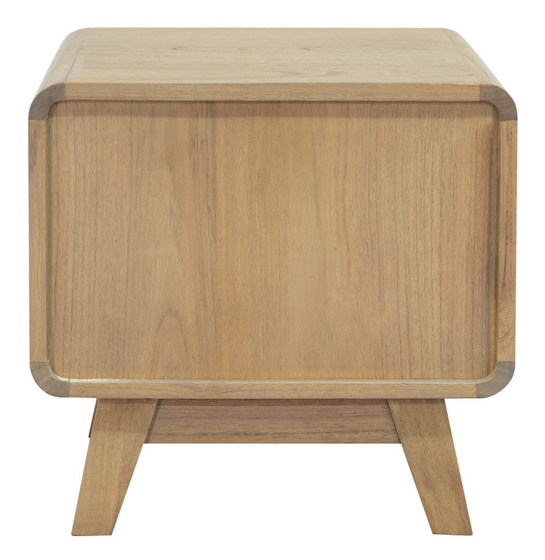 Providence 2 Drawer Bedside Table (Natural)-Furniture > Bedroom > Bedside Tables-PEROZ Accessories