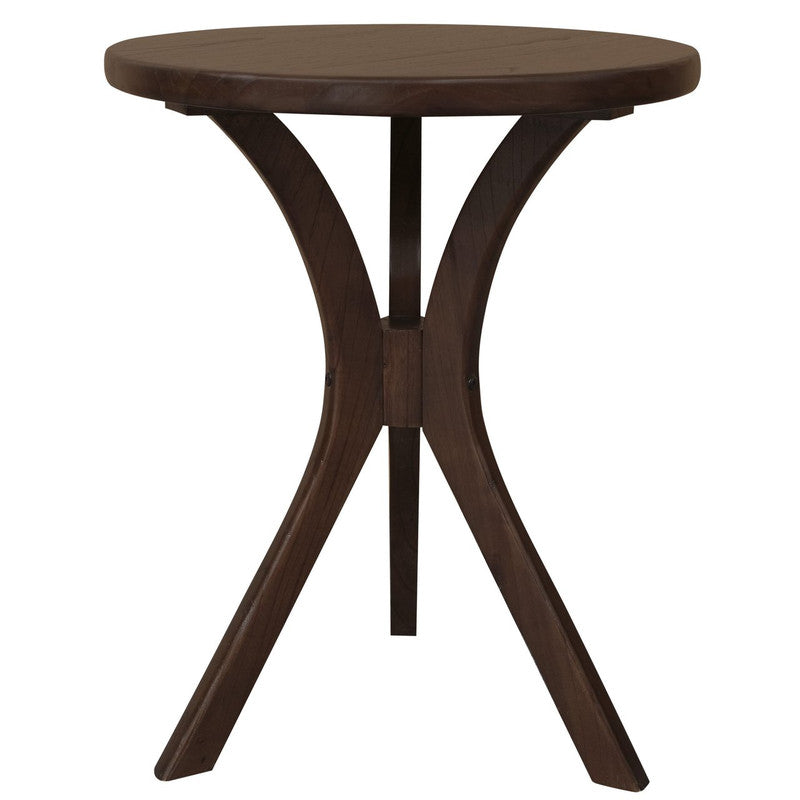 Gatsby Round Side Table - Small (Walnut)-Furniture > Living Room > Side Tables-PEROZ Accessories