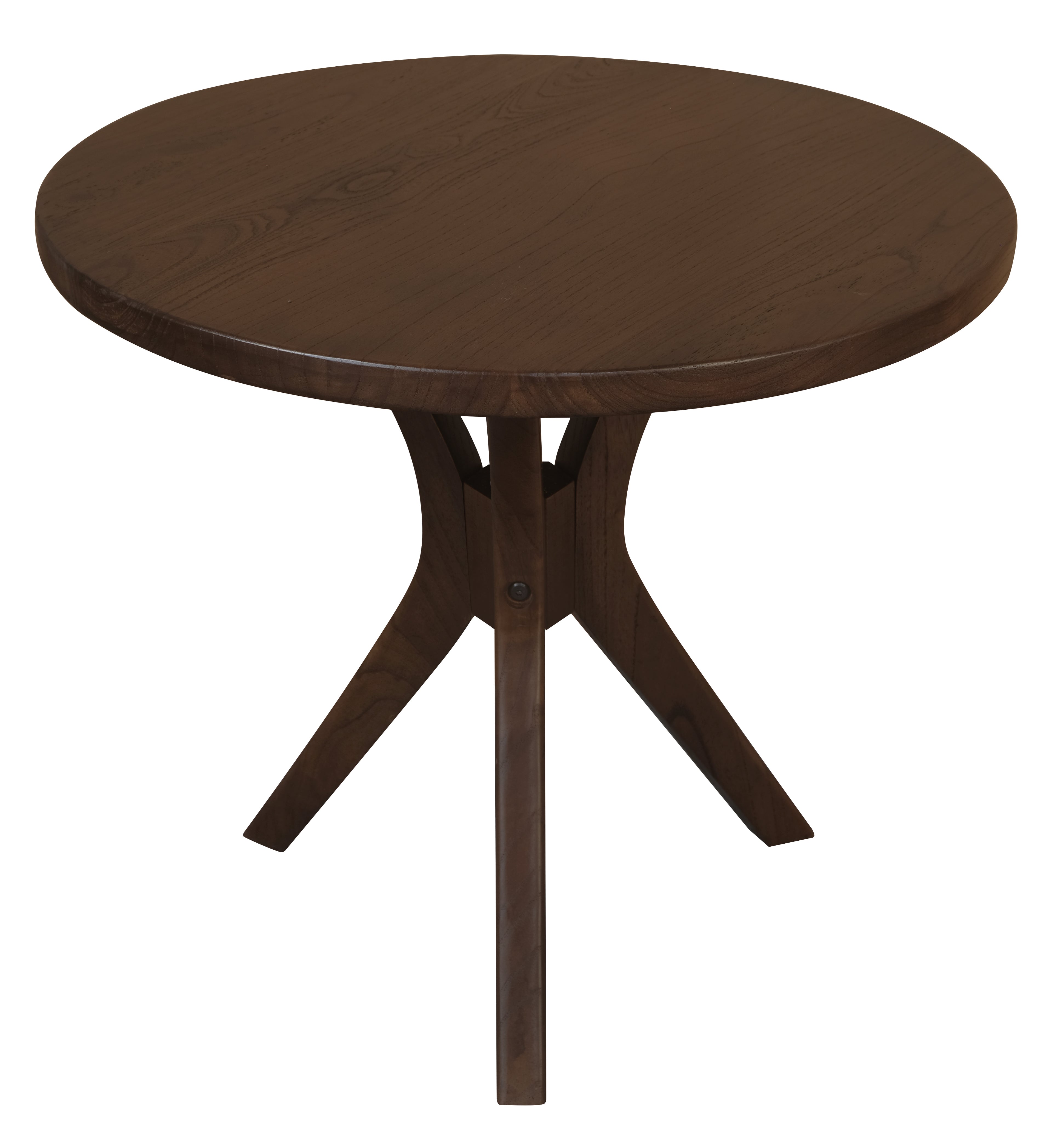 Gatsby Round Side Table - Large (Walnut)-Furniture > Living Room > Side Tables-PEROZ Accessories