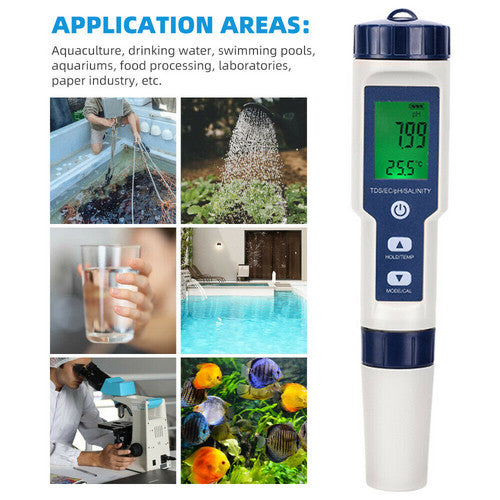 5 in 1 PH Meter Water Quality Monitor Tester Pen and one Bestway Surface Skimmer-Home & Garden > Pool & Accessories > Pool Sweeps & Vacuums-PEROZ Accessories
