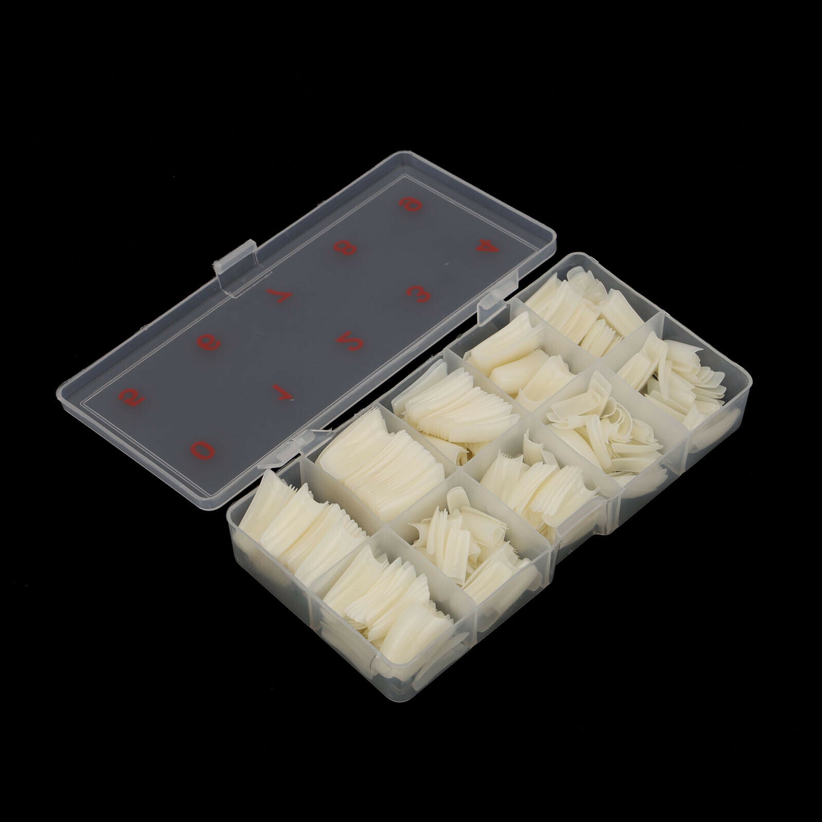 500Pcs Fake French Nail Tips White Clear Stiletto False Gel Pointy Art Acrylic-Health & Beauty > Makeup > Nail Care-PEROZ Accessories